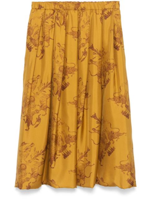 FABIANA FILIPPI graphic-print midi skirt