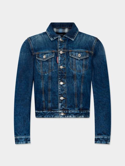 DSQUARED2 DARK HIGHLIGHT MINI FRONT JEAN JACKET