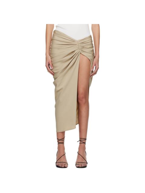 CHRISTOPHER ESBER Beige Euripides Midi Skirt
