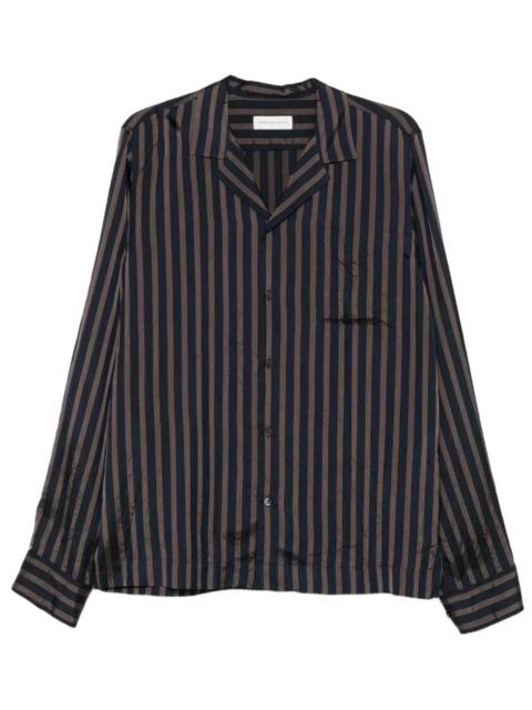 Dries Van Noten Carly Shirt in Striped Cupro