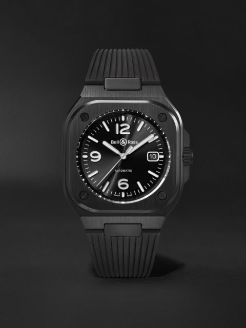 Bell & Ross BR 05 Automatic 40mm Stainless Steel and Rubber Watch, Ref. No. BR05A-BL-CE/SRB Black