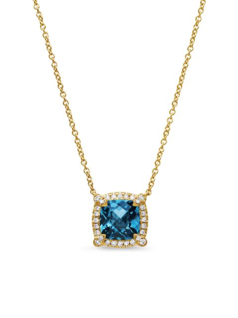 DAVID YURMAN Women's Petite Chatelaine Pavé Bezel Pendant Necklace in 18K Yellow Gold with Diamonds - Hampton Blu