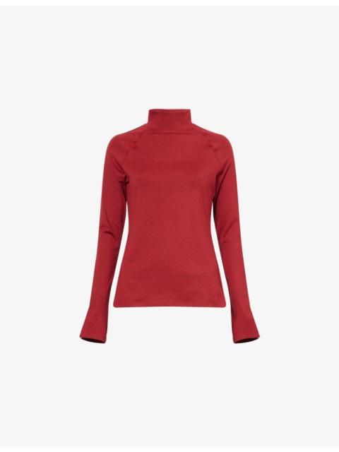 VARLEY Always Warm Mock-Neck Baselayer Stretch-Woven Top