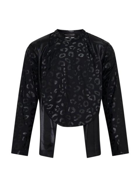 Comme des Garçons Homme Plus Leopard Print Long Sleeve Tee