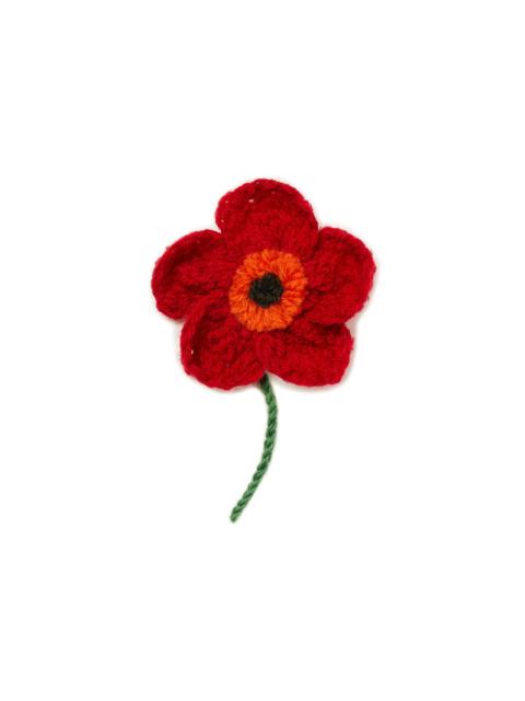 Alanui Poppy Embroidered Brooch