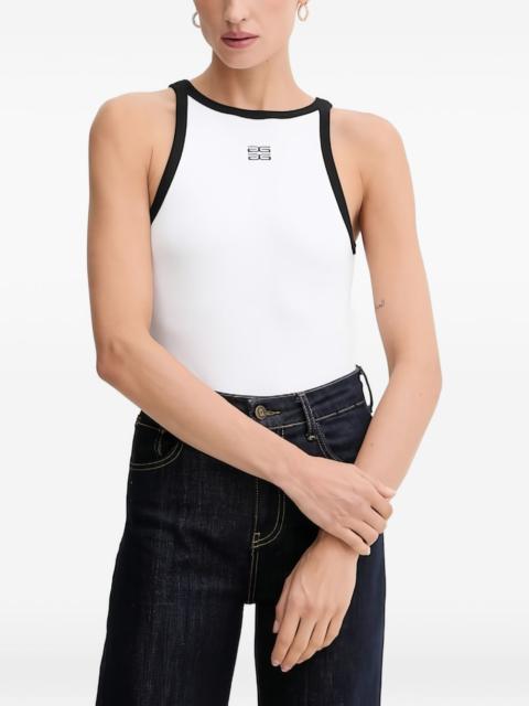 GESTUZ contrast-trim sleeveless top