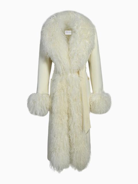 LoveShackFancy Susanna Chow Inez Cashmere Shearling Coat