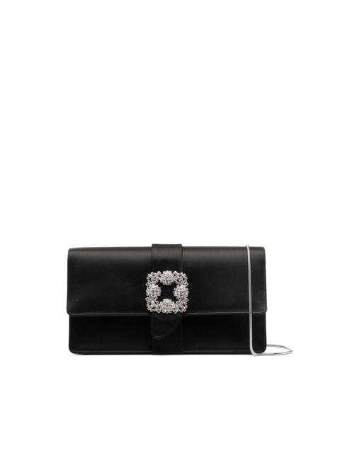 Manolo Blahnik embellished buckle clutch