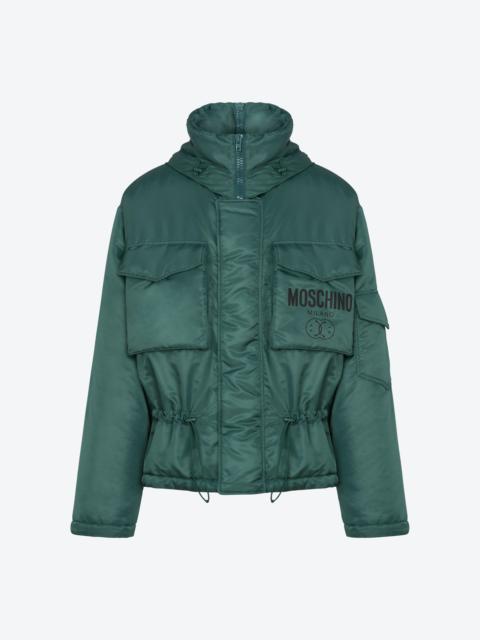 Moschino DOUBLE SMILEY® TECHNICAL NYLON DOWN JACKET