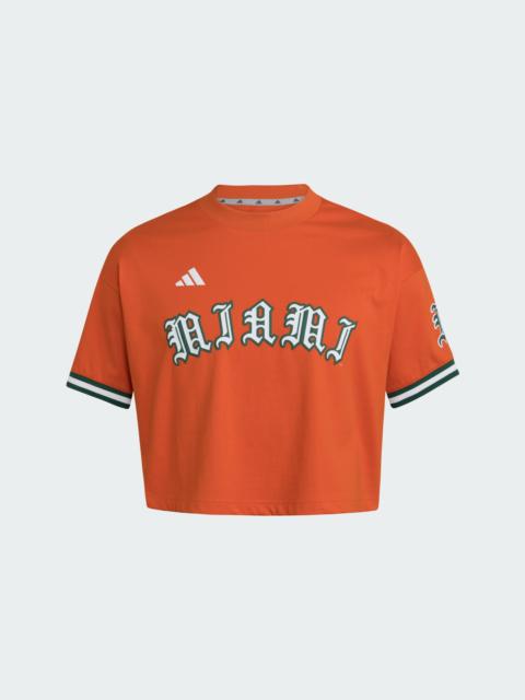 adidas Miami Hurricanes Cropped Jersey
