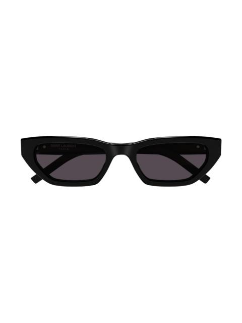 SAINT LAURENT Women's Monogram Hinge 54MM Rectangular Sunglasses - Black