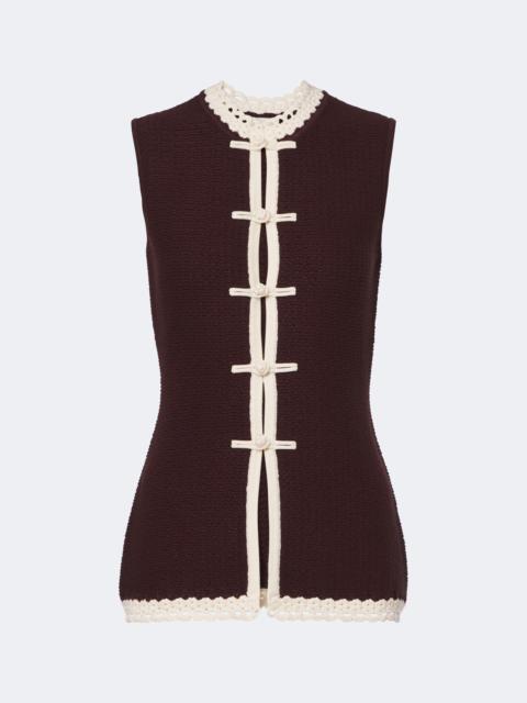 POSSE Hattie crochet-trimmed top