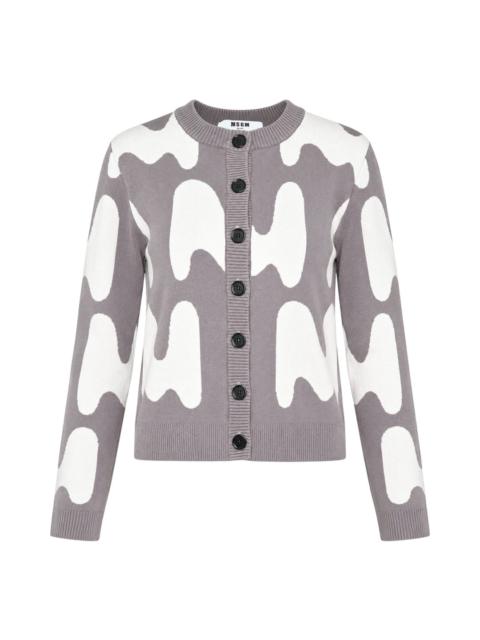 MSGM Allover M Cardigan