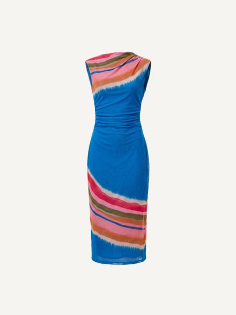 Cleobella CARRIE MIDI DRESS | WATERCOLOR STRIPE