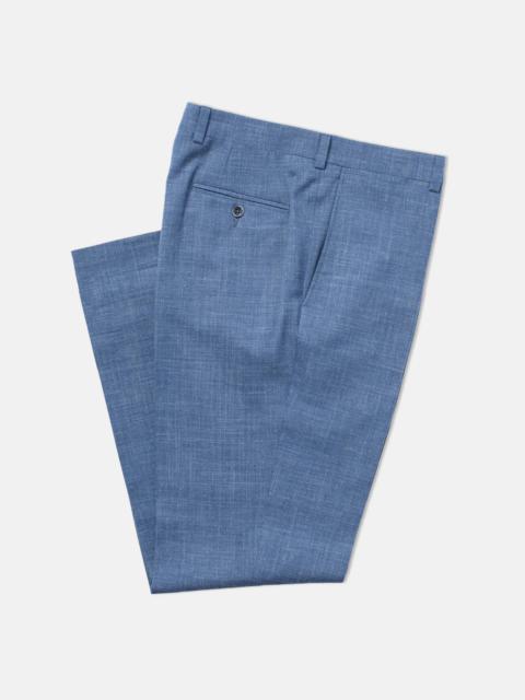 J. PRESS MADE-IN-CANADA MEDIUM BLUE CRASH LINEN TROUSER