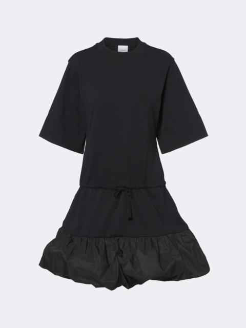 PATOU Faille-trimmed cotton minidress