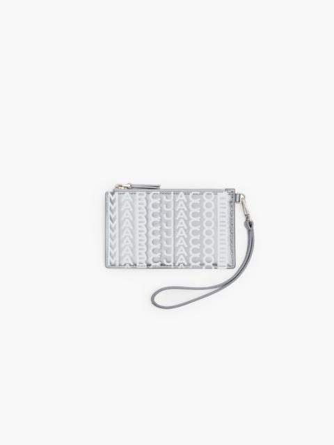 THE MONOGRAM METALLIC TOP ZIP WRISTLET WALLET