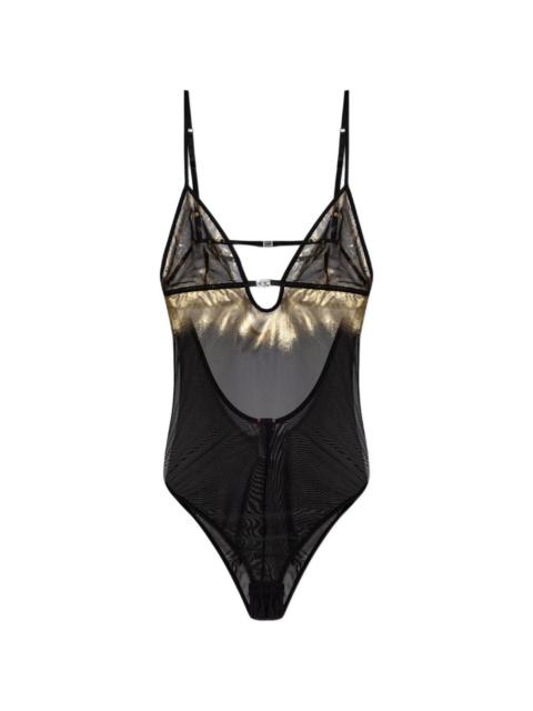 Diesel Mirea-GFT metallic-effect bodysuit