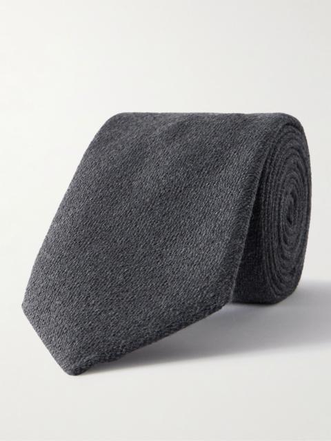 8cm Wool and Silk-Blend Tie Gray