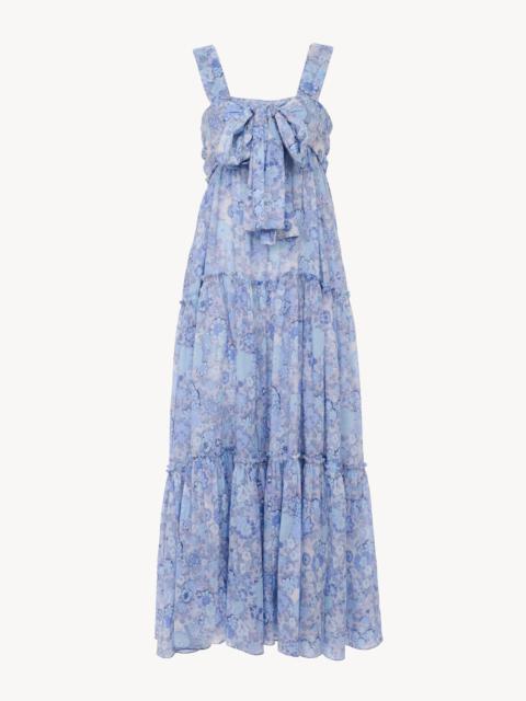 Chloé TIERED LONG DRESS IN COTTON VOILE
