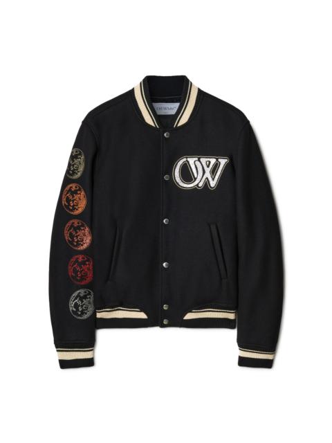 Off-White Cryst Moon Phase Vars Bomber