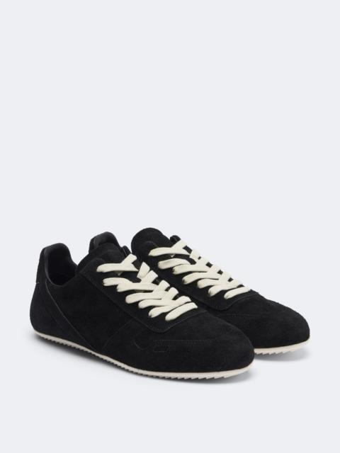Rick Owens Minimal suede sneakers