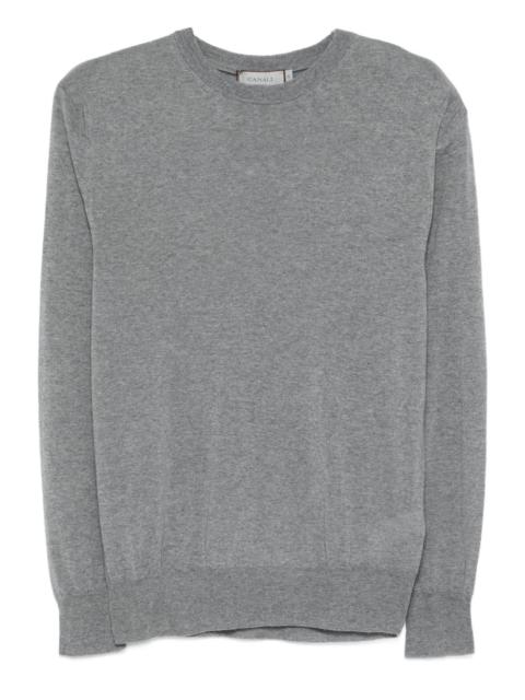Canali round-neck wool T-shirt