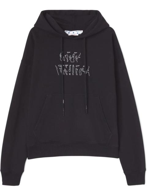 Off-White Arrows-logo drawstring hoodie