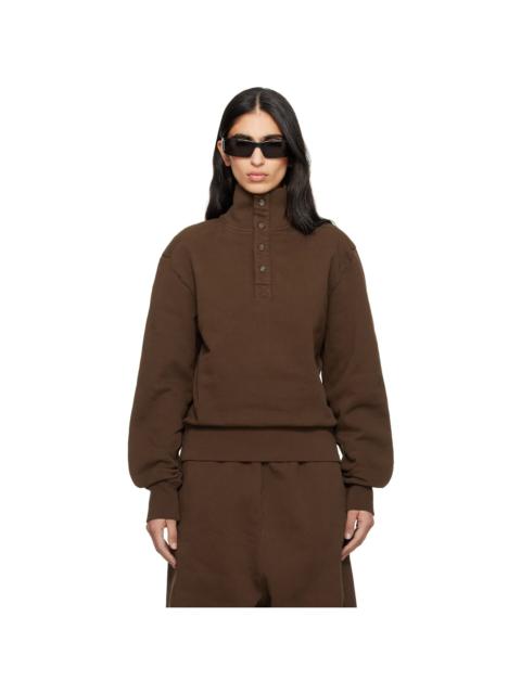 entire studios Brown Port Pullover Sweatshirt