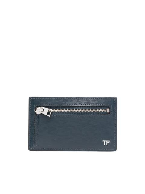 TOM FORD logo-plaque leather wallet