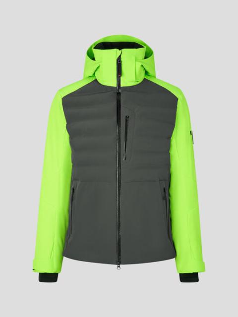BOGNER Ivo Ski jacket in Anthracite/Lime