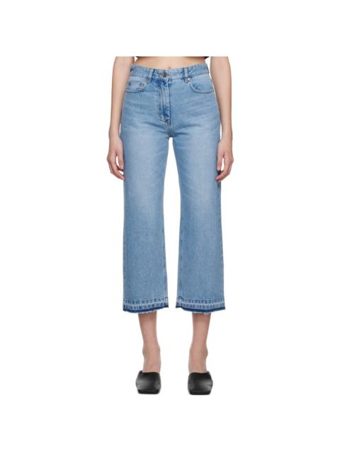 SYSTEM Blue Raw Edge Jeans