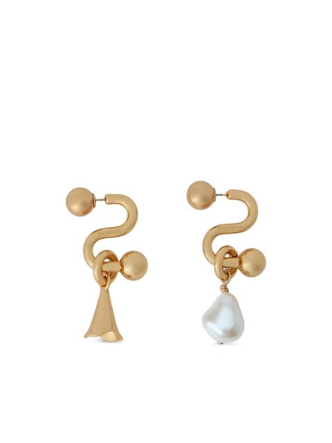 Sportmax sculptural asymmetric earrings