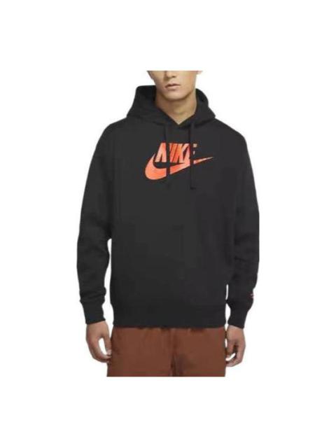 Nike Nike Logo Hoodie 'Black Orange' DR7830-010