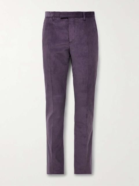 Slim-Fit Stretch-Cotton Corduroy Suit Trousers