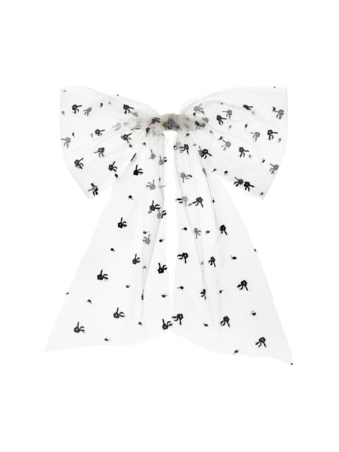 MAISON MICHEL Mini Wicole bow hair clip