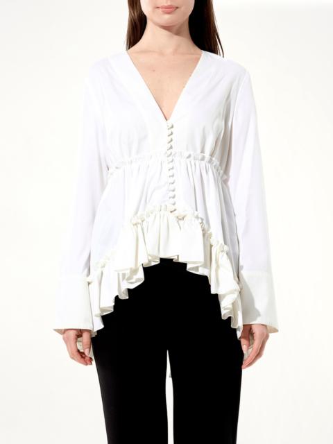 BALENCIAGA Oxford Top in White