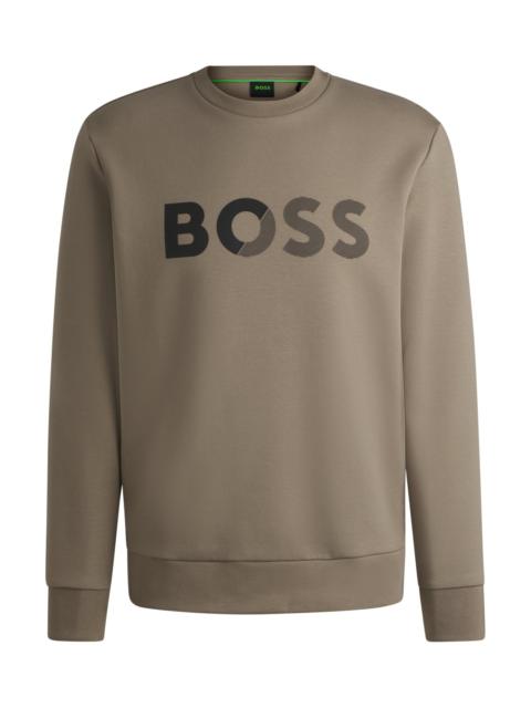BOSS REGULAR-FIT SWEATSHIRT WITH LOGO PRINT