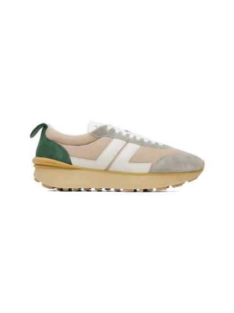 Lanvin Beige Bumpr Mesh Sneakers
