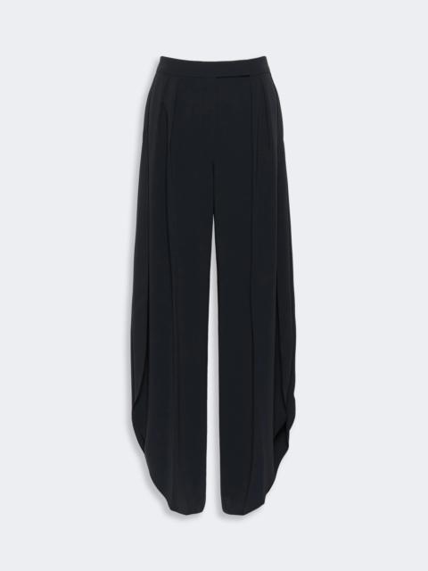 Max Mara CRUSCA Wide-fit cady trousers - NAVY