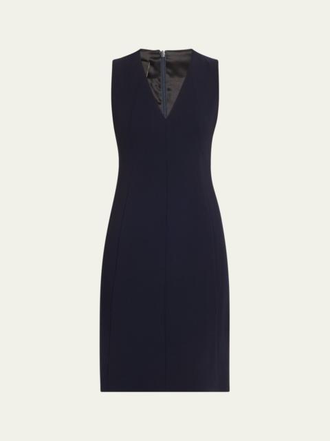 AKRIS Sleeveless V-Neck Dress