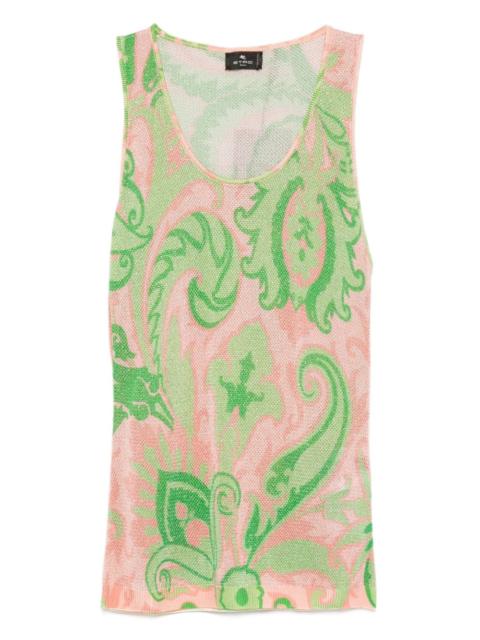 Etro paisley-print sleeveless top