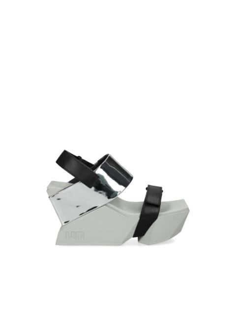 UNITED NUDE Brutt metallic touch-strap sandals