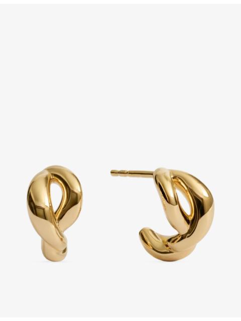 MONICA VINADER Ochre 18ct Yellow Gold Vermeil Huggie Earrings