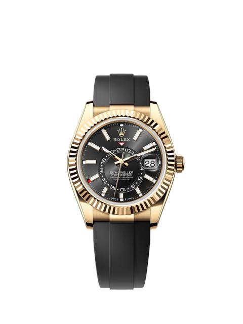 ROLEX Oyster, 42 mm, yellow gold