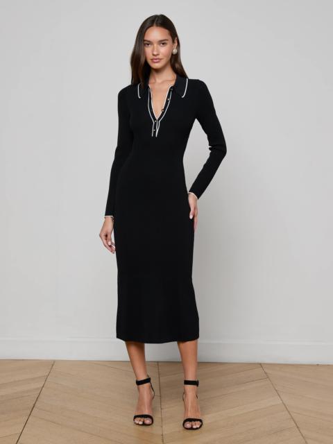 L'AGENCE Yaretzi Knit Midi Dress