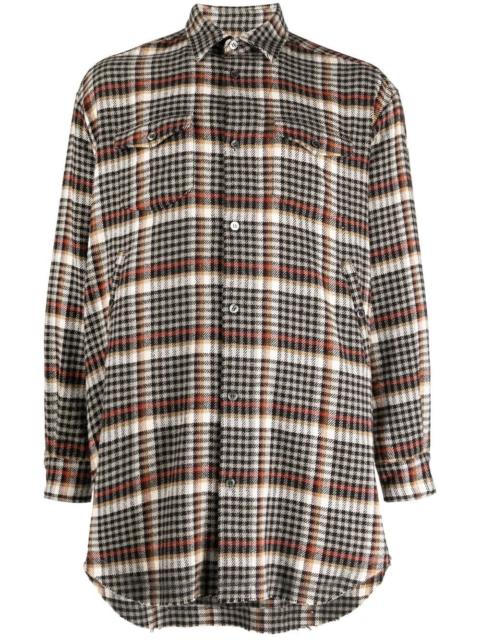 UNDERCOVER check-pattern button-up shirt