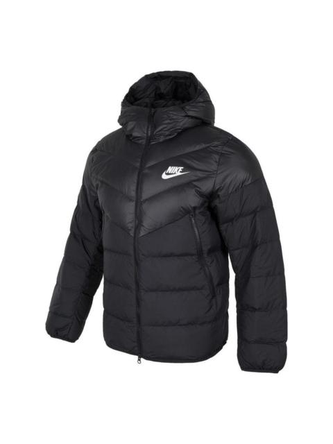 Nike hooded puffer jacket 'Black' DV0754-010