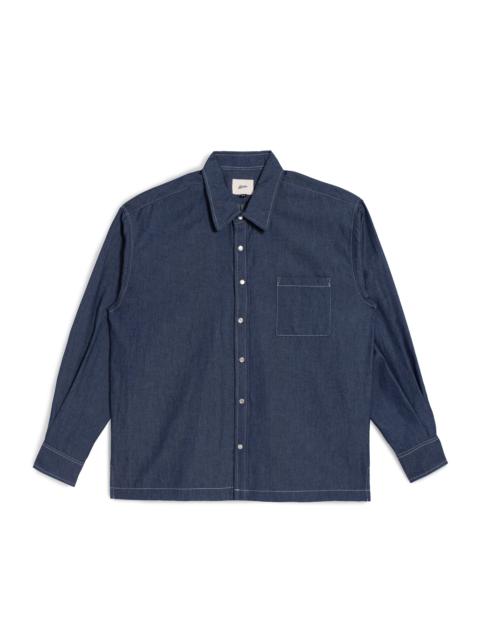 Bather Rinsed Denim Leisure Shirt