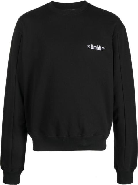 GmbH logo-embroidered crew-neck sweatshirt